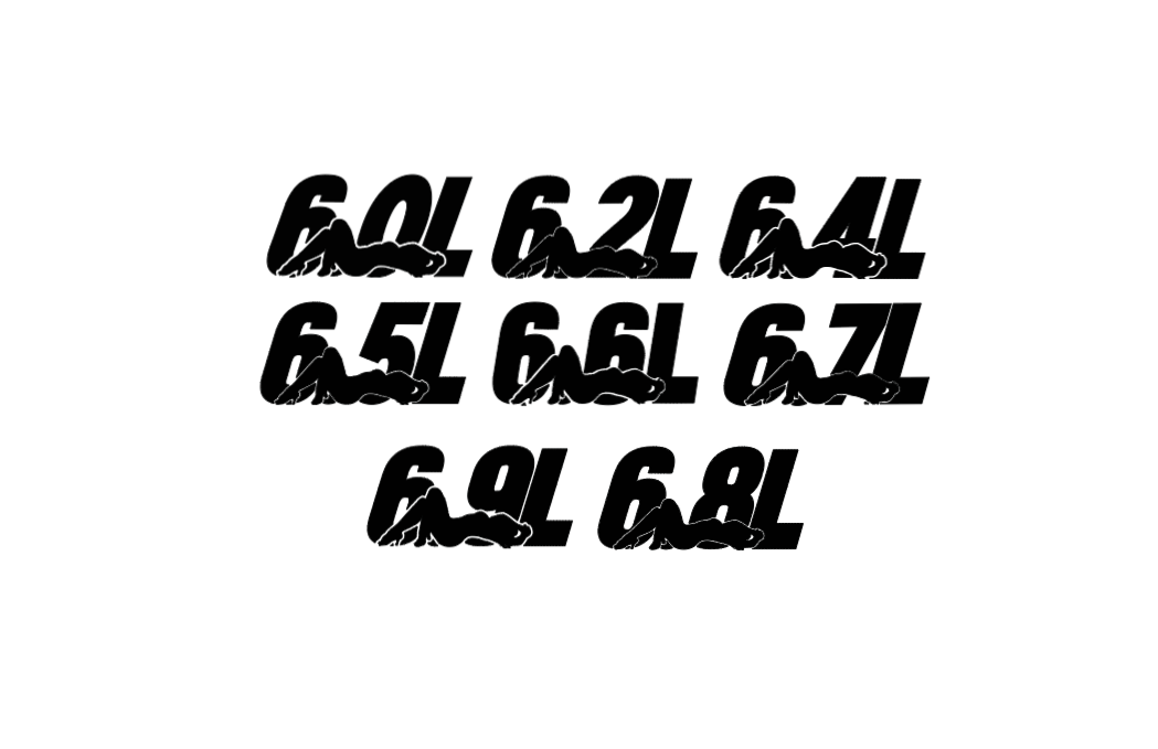 Engine Series 6.0L - 6.8L Premium Vinyl Decal
