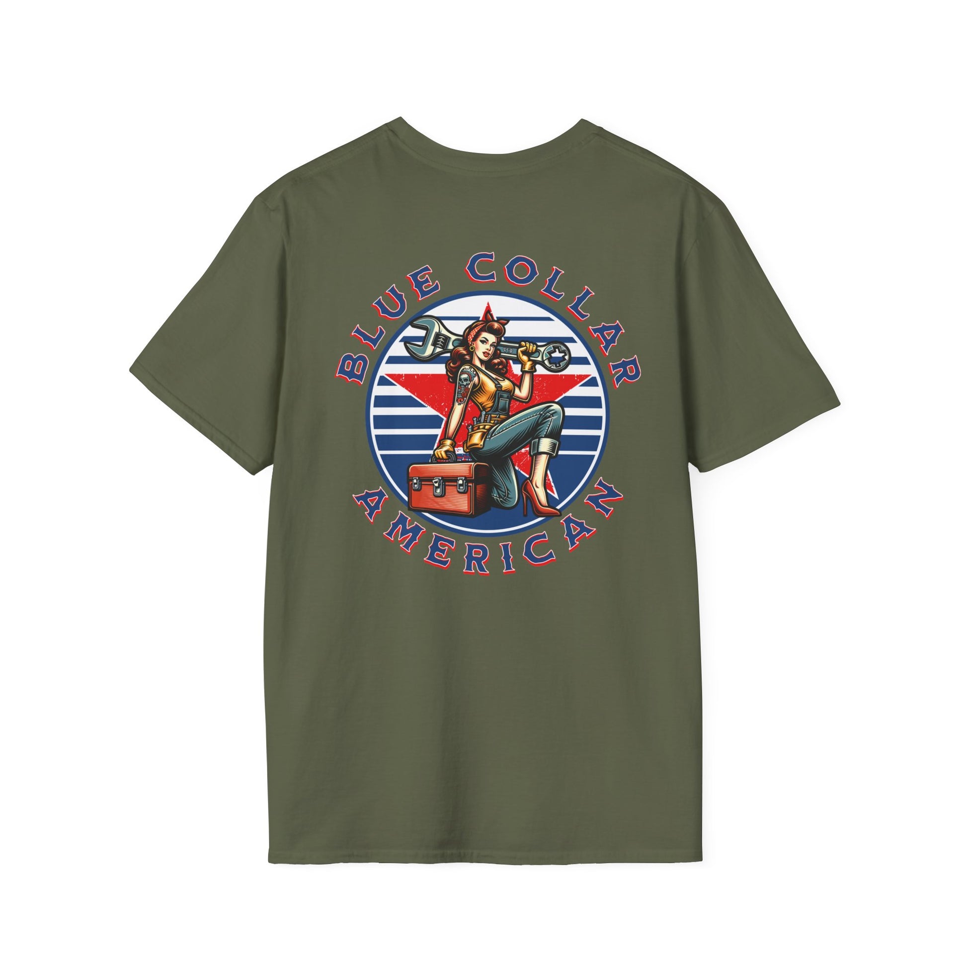 Blue Collar American Graphic T-Shirt