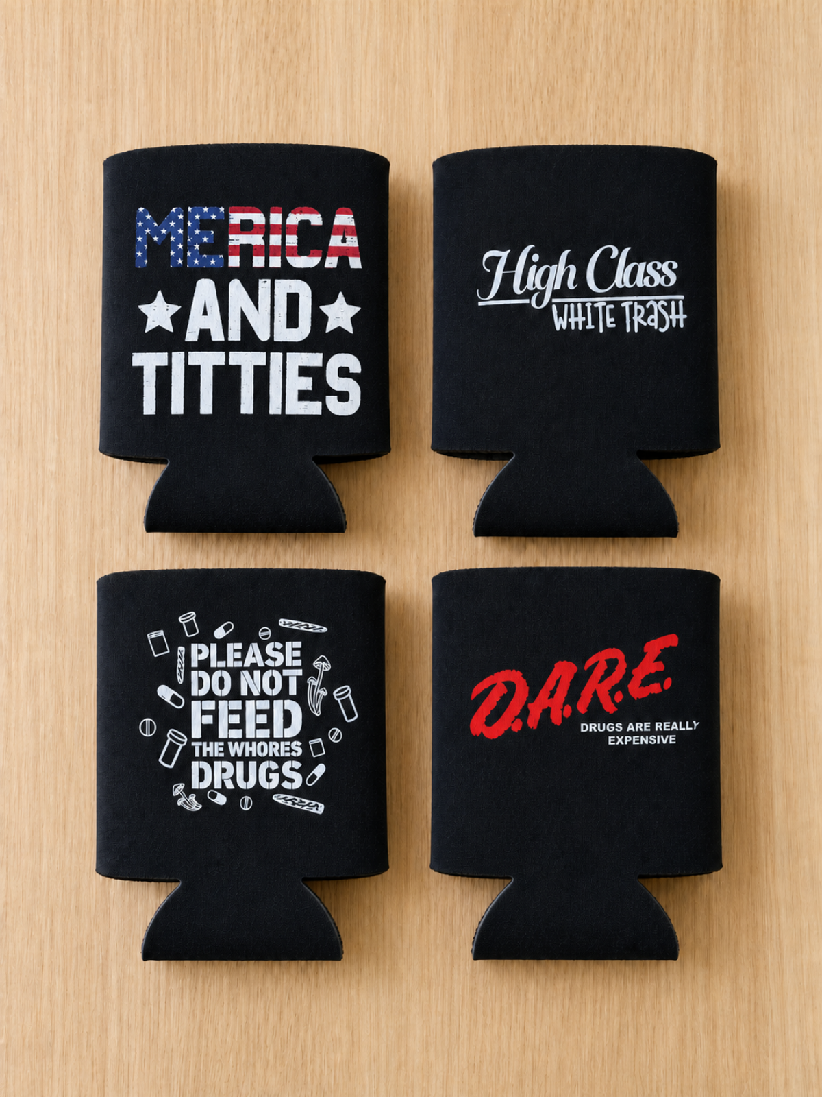 4 Pack 12 oz Koozie