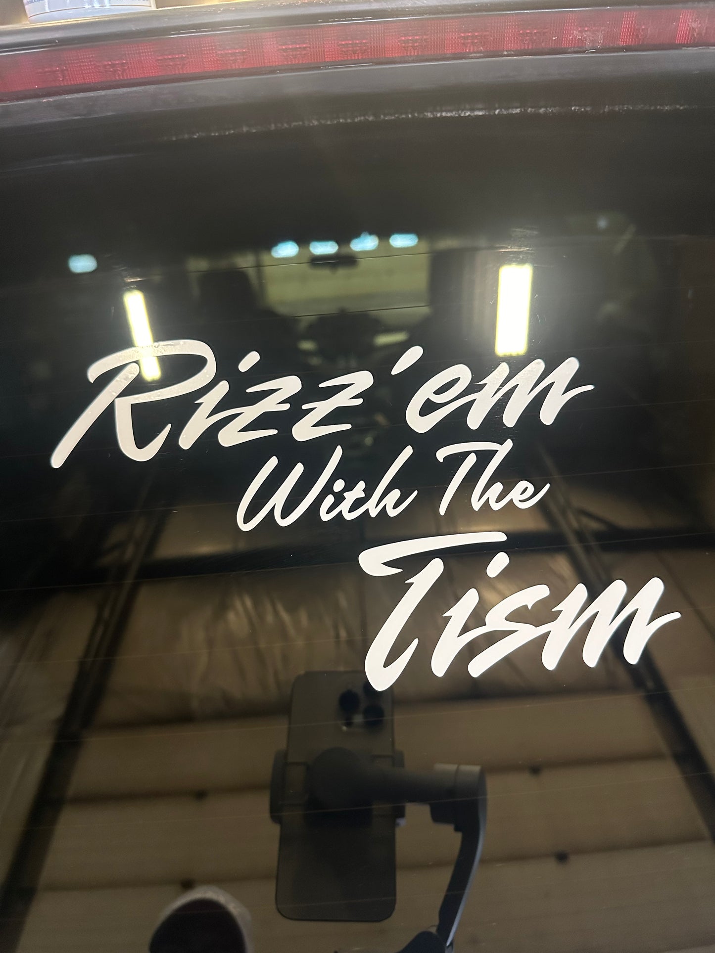 Rizzem With The Tism Vinyl Decal