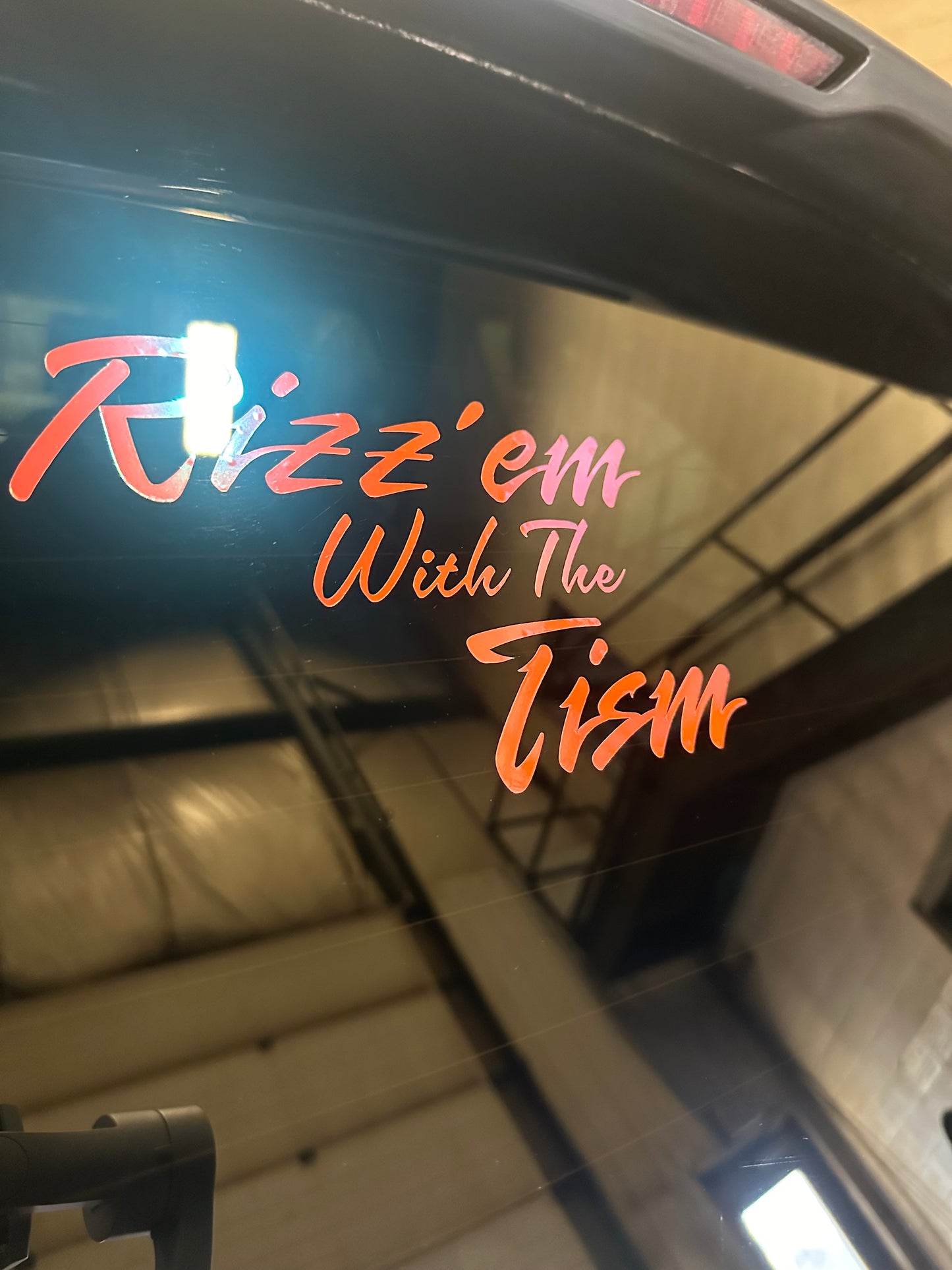 Rizzem With The Tism Vinyl Decal