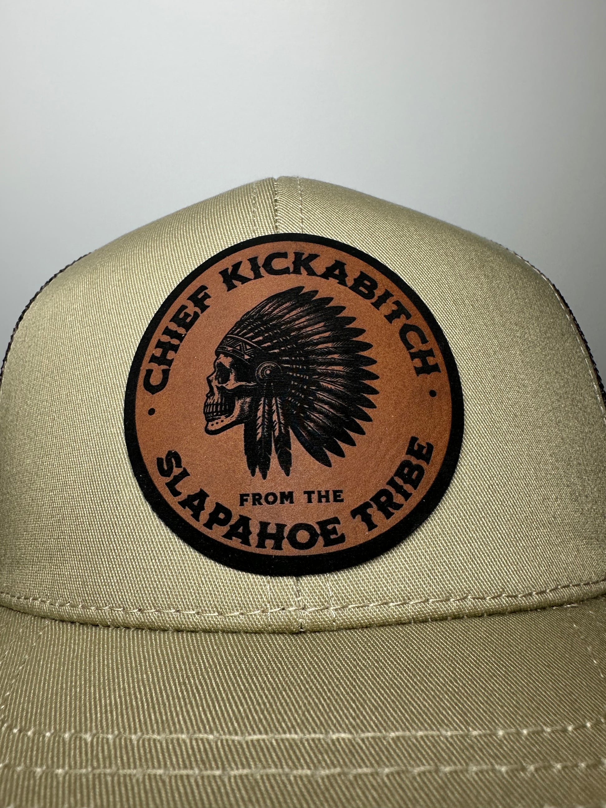 Chief Kick a Bitch Mesh Snapback Hat