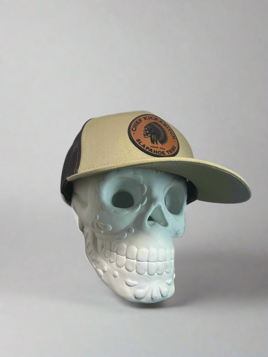 Chief Kick a Bitch Mesh Snapback Hat