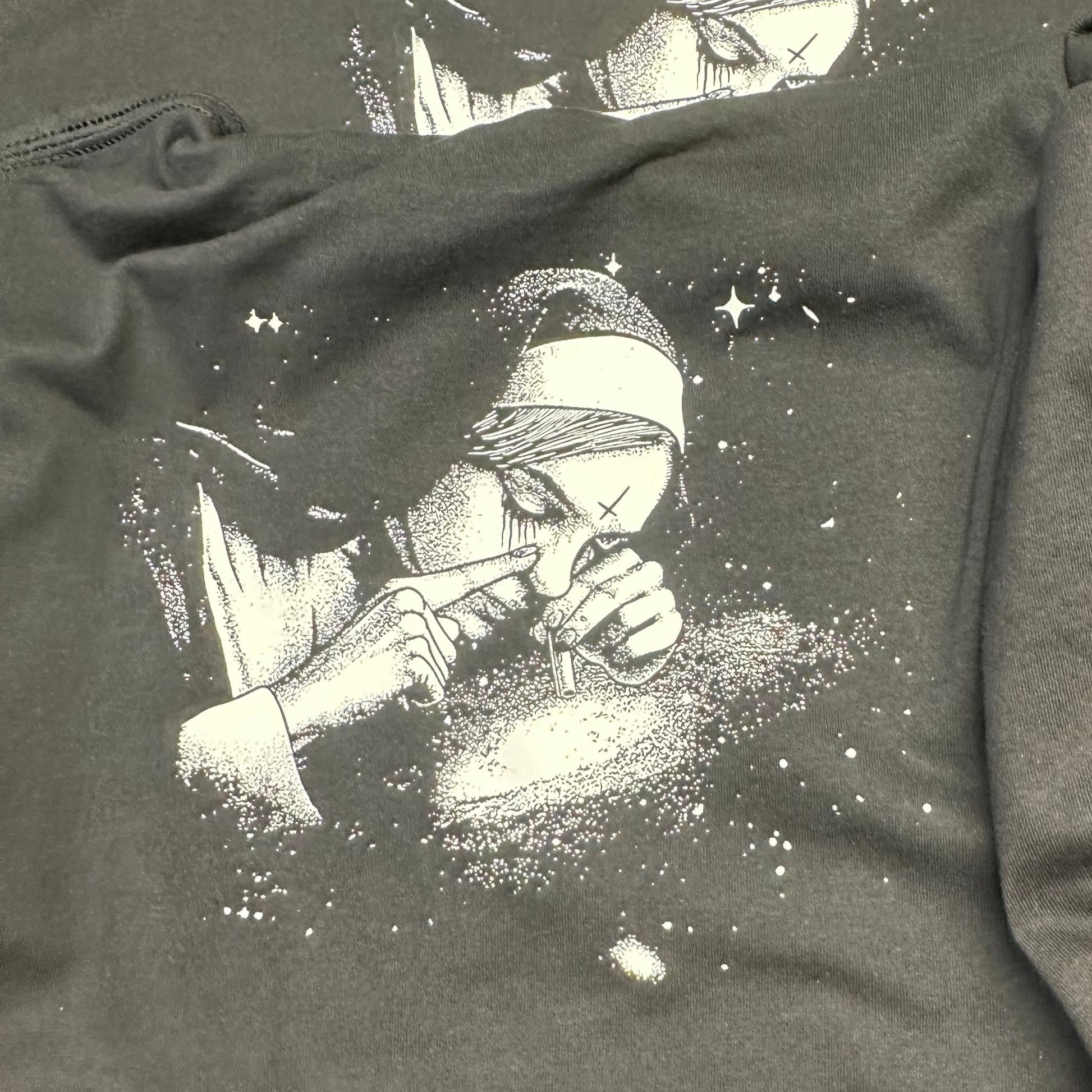 Unholy Nun Snorting Lines T-Shirt