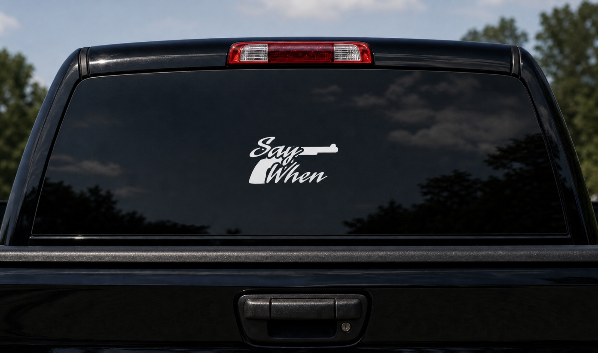 Say When Vinyl Decal