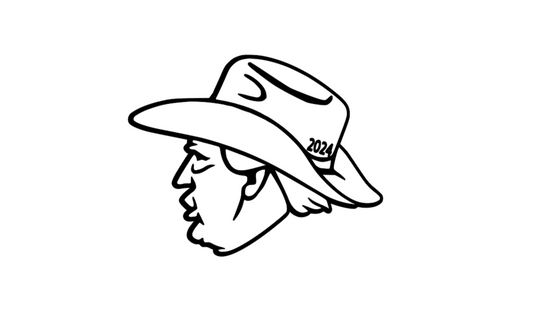 Cowboy Trump 2024 Vinyl Decal