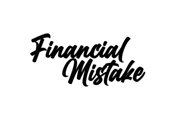 Financial Mistake Vinyl Decal