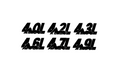Engine Series 4.0L - 4.9L Premium Vinyl Decal