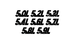 Engine Series 5.0L - 5.9L Premium Vinyl Decal