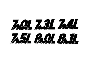Engine Series 7.0L - 8.1L Premium Vinyl Decal