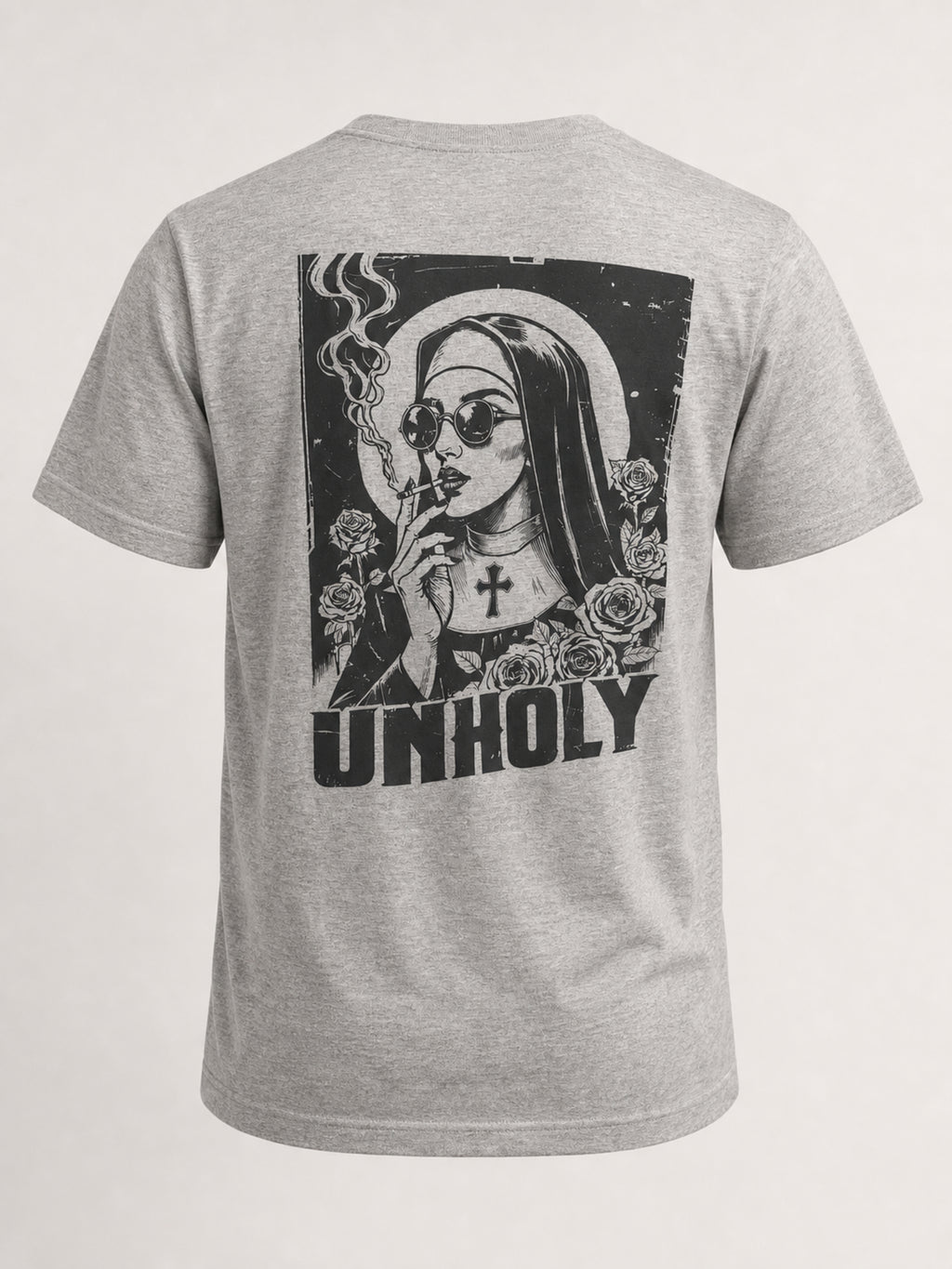 Unholy Nun Smoking T-Shirt