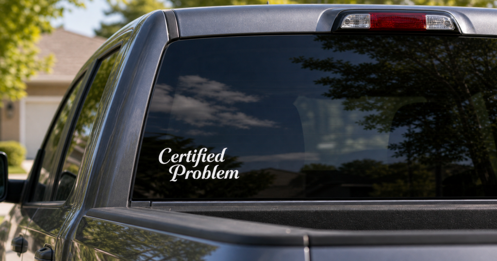 Certified Problem Vinyl Decal